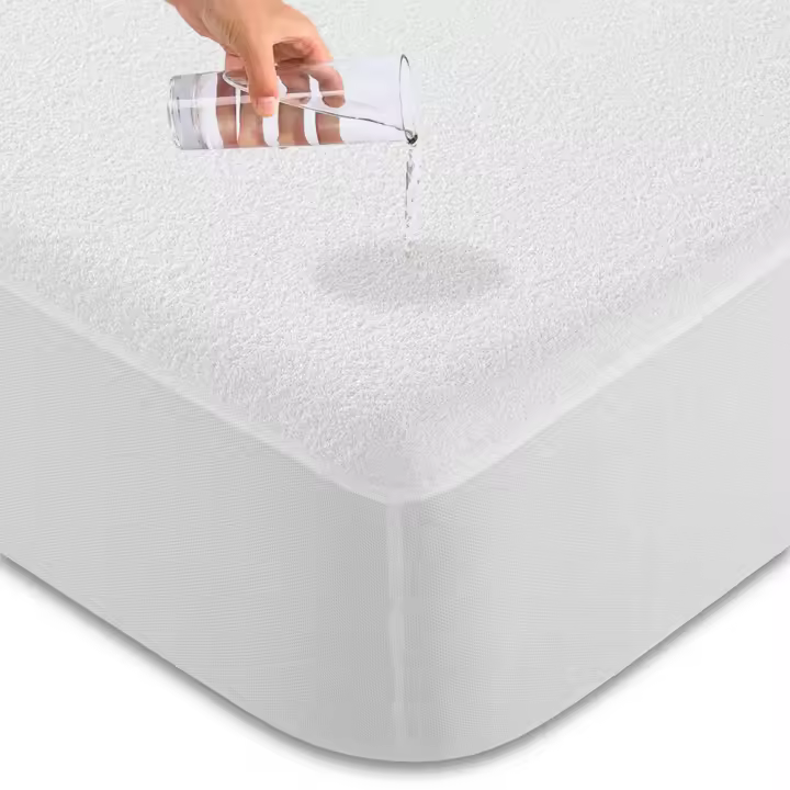 AYA MARKT Protector  Colchón Impermeable Microfibra. Cubre Colchón Rizo Resistente. Funda Colchón Impermeable Transpirable. Protector Cama con Funda Portátil - 1