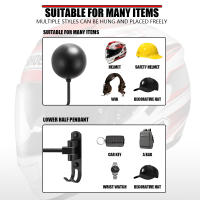 Soporte De Pared Para Casco De Motocicleta Y Bicicleta 180° Gancho Para Ropa Chaqueta Gorra Bolso Gorro Y Llaves Estante De Exhibición - details 7