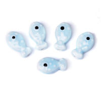 10pcs Cuentas De Cerámica En Forma De Pez Para Fabricación De Joyas Pulseras Y Collares Accesorios De Encanto Coloridos - details 18
