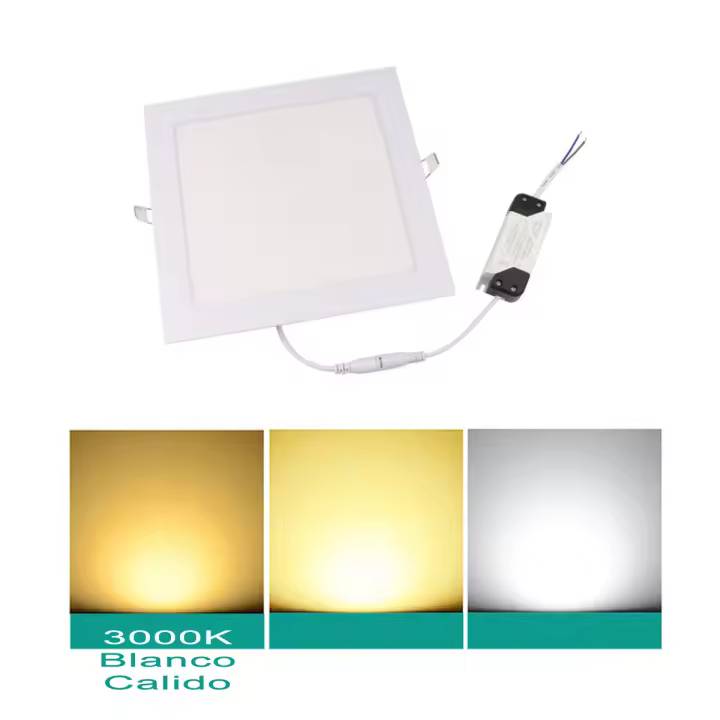 Mil Luces Panel Downlight LED Cuadrado Empotrable MOD.MILAN 25W Corte 280mm - 1
