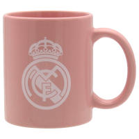 Real Madrid Taza Cerámica 330ml, Diseño con Escudo en Blanco, Producto Oficial Real Madrid, Regalo Cumpleaños Niñas y Mujeres, Taza Fútbol, color Rosa - details 1