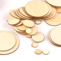 Círculos De Madera Natural No Terminados De 25mm a 100mm Para Manualidades DIY Decoraciones De Navidad Etiquetas Colgantes - details 0