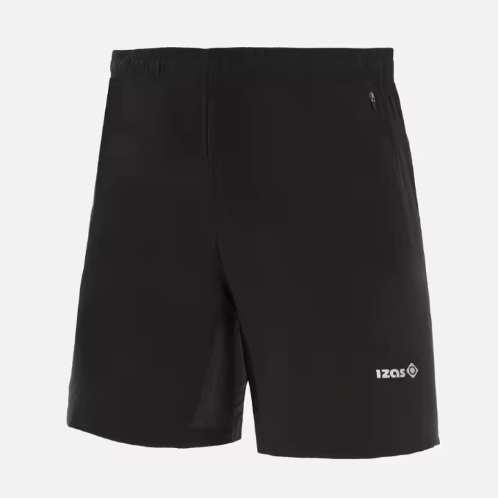 Pantalon Corto Dufour Izas color Negro, pantalon elástico transpirable, bolsillos con cremallera - 1