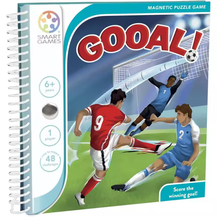 Smart Games - Gooal! Juegos De Mesa de 80 retos  Puzzle Magnético + 6 Años - 1