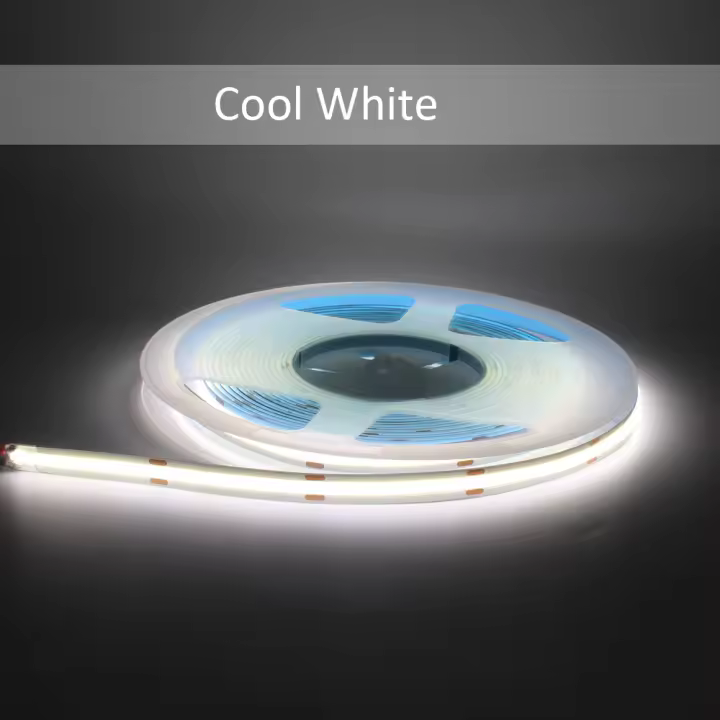 Tiras LED COB Flexibles 5M 12V DC 24V RA90 320LEDS/M 3000K 4000K 6000K Alta Densidad No Impermeables Para Iluminación Flexible - 1
