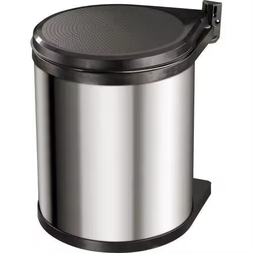 Hailo-3555-101-cubo de basura integrable de 15 litros compact-box gris - 1