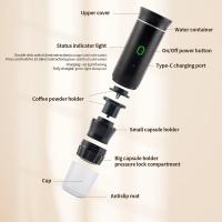 Máquina De Café Espresso Portátil 3 En 1 Eléctrica Sin Cable Capaz De Triturar Cápsulas Ideal Para Viajes Y Camping - details 4