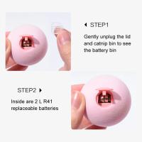 Juguete Inteligente Para Gatos Con Sombrero De Paja Y Níspero Electrónico Simula Sonido De Pájaros Y Rana Entrenamiento Interactivo Tejido Gravedad Peluche Bola De Juguete Para Gatos - details 4