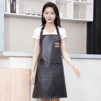 Aguasalo Resistente a Aceites Y PU Cuero Apron Sin Mangas Ajustable Para Cocina Y Limpieza Unisex Ropa De Trabajo Para El Hogar - details 5