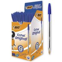 BIC Cristal Bolgrafos, Boli Bic 3 Colores Clasicos, Punta Media (1,0mm),Material Escolar, Material Oficina y Papelaria, Caja de 50 Bolis - details 2