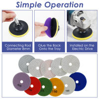 Kit De 10-16 Piezas De Pads De Pulido De Diamante De 4 Pulgadas Para Granito Hormigón Vidrio Uso Doméstico DIY Abrasivos De Polvo De Pulir - details 2