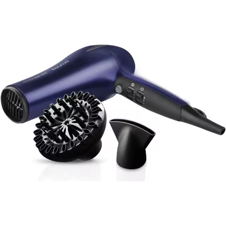 Secador pelo Taurus Fashion 3000 Ionic 2 velocidades 3 temperaturas aire frio con difusor MTAU5601 - 1