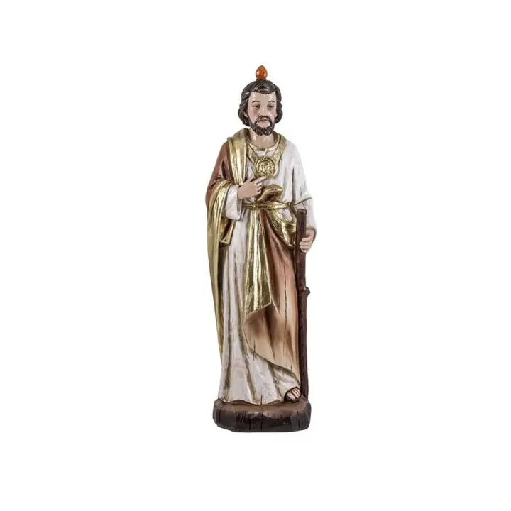 San Judas Tadeo figura religiosa 31 cm. patrón de las causas difíciles imagen resina - 1