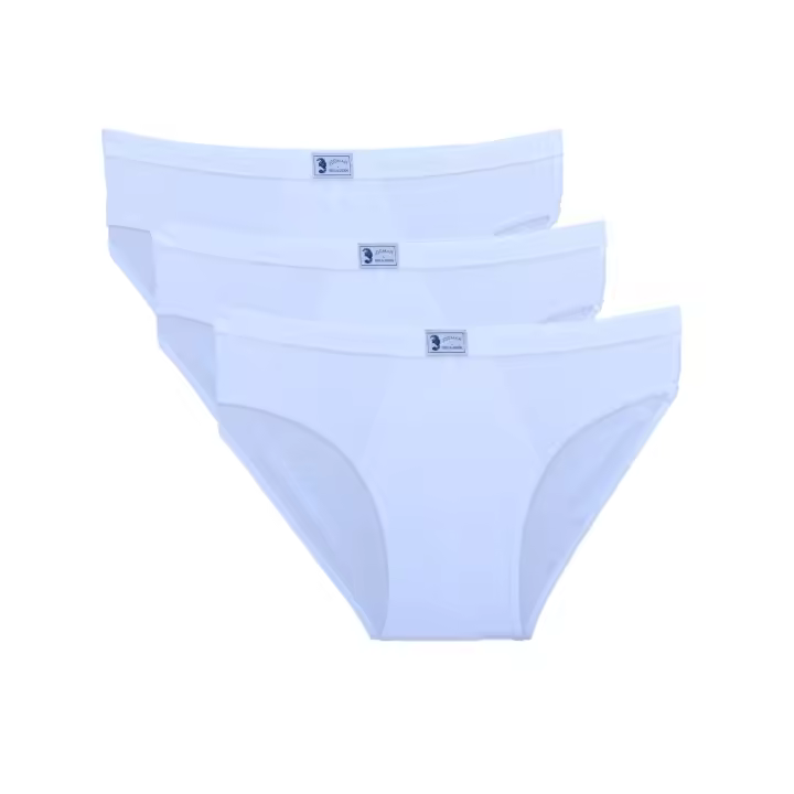 Jodmar - Pack de 3 Slip de hombre algodon blancos. Desde la M hasta la 3XL. Cómodos, suaves y confortables para todo el día. Calzoncillos para hombre - 1