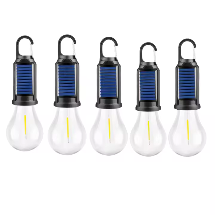 Luz De Tienda de campaña LED waterproof with Gancho, 3 Modos de Brillo, lámpara Colgante de emergencia al Aire Libre para Pesca, Fiesta de senderismo, 5 piezas (ésferica) - 1