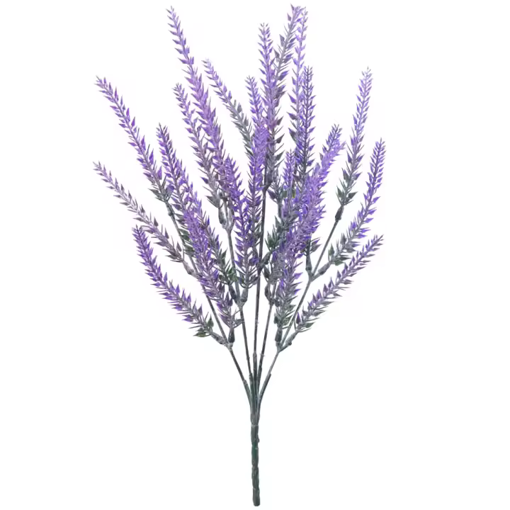 Bouquet De Flores Artificiales Morado Lavanda Plantas Falsas Para Boda Decoración De Habitaciones Y Mesas De Navidad DIY - 1