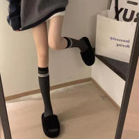 Pareja De Calcetines Clásicos De Pierna Larga Estilo Academia Para Mujer Color Sólido Moda Casual Simplicidad Telas De Algodón - details 7