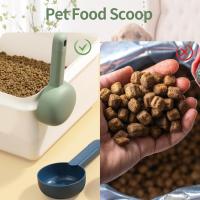 Cuchara para comida de mascotas, paquete de 2, cuchara medidora para comida de perros y gatos, cucharas para arena de gatos para hámster, azul y verde - details 3