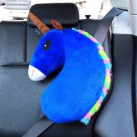 Almohada De Cojín De Peluche Suave Dibujos Animados Caballo Juguete Para Niñas Regalo De Cumpleaños Muñeco De Unicornio Kawaii Almohada De Hombro De Coche - details 14
