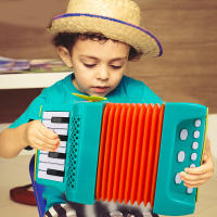 Accordión De Juguete Con 10 Teclas Y 8 Bajos Instrumento Musical Educativo Para Niños Desarrollo De Interés Musical Regalo Para Niños Principiantes - details 7
