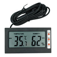 Medidor De Temperatura Y Humedad Digital Con Pantalla LCD Máximo Mínimo Tester De Ambiente Estación De Trabajo Interior Sensor De Temperatura - details 5