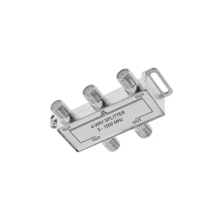 Divisor  Aigostar para transmisión de sistemas avanzados de señales de 4 puertos para frecuencias de 5 a 1000 MHz. Mejora tu conexión y distribuye señales de manera eficiente - 1