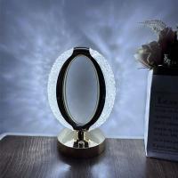 Lámpara De Mesa LED Nórdica Con Interruptor Táctil Y Carga USB Iluminación Ajustable Para Decoración De Hogar Dormitorio Y Sala De Estar Material Acrílico - details 6