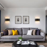 Lámpara De Pared LED Moderna Para Interior Y Exterior Luz Blanca Versátil Para Sala De Estar Corredor Dormitorio Decoración - details 19