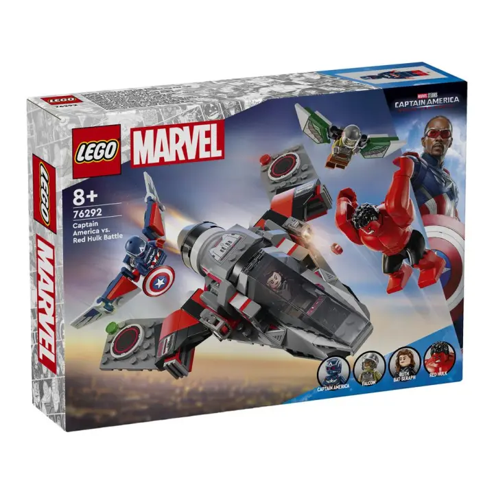 Lego Marvel Capitán América Brave World Batalla Entre el Capitán América y Hulk Rojo - 1