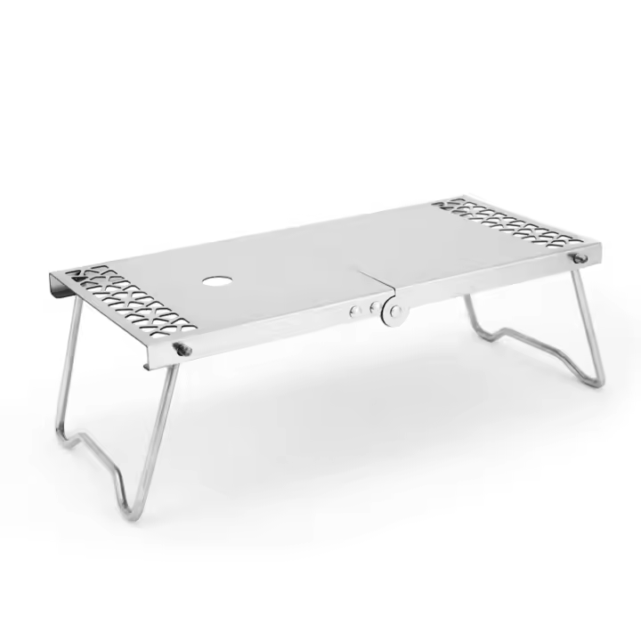 Mesa Plegable De Acero Inoxidable Para Camping Y Barbecue Accesorios De Fogón Multifuncional Portátil DUTRIEUX Originales En China - 1