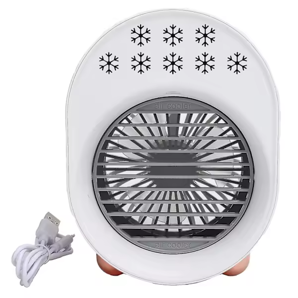 Pequeño ventilador humidificador y refrigerador de aire ajustable para el hogar y la Oficina. - 1