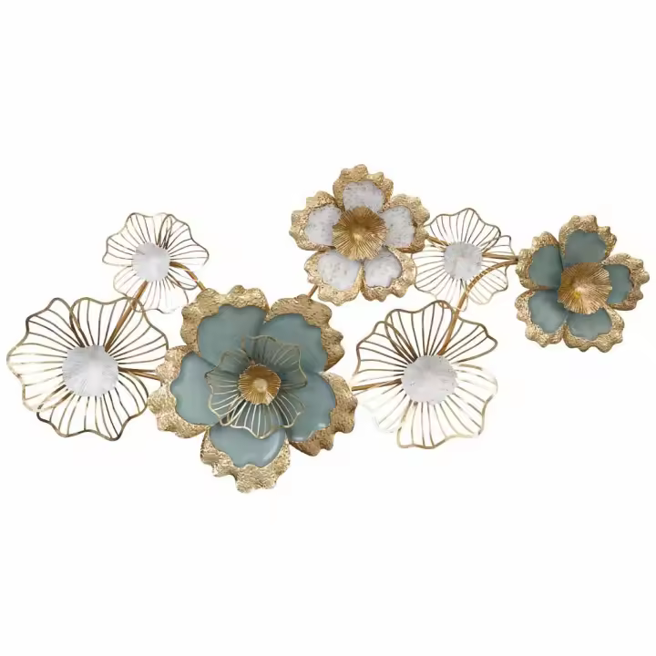 Mural decorativo de pared de metal 116,8x54,0x10,2 - 1