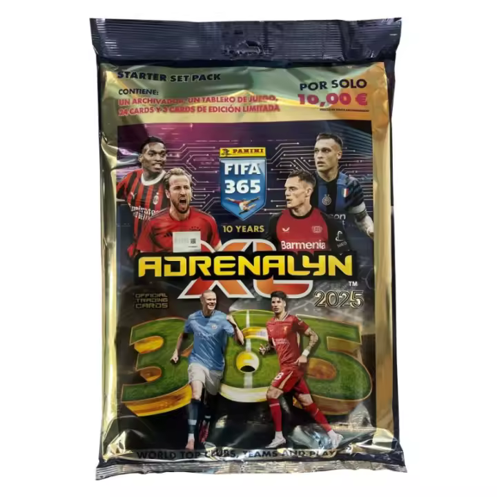 Megapack Archivador + 4 Sobres + 3 Cartas Especiales + Guia + Tablero Adrenalyn Fifa 365 2024-25 Panini - 1