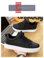 Zapatos De Cuero PU Sólidos Para Hombre Zapatillas De Moda Casual De Plataforma Trendy Student Cuero Artificial Lujo Zapatos De Primavera/Otoño - details 9