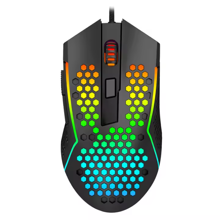 Ratón De Juego RGB Ultraligero REDRAGON Reaping Elite M987P-K Con Cable USB 32000 DPI Botones Programables Y Sensor Pixart 3389 - 1