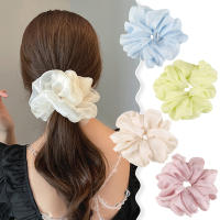 Diadema Elástica Para Mujer En Organza Multicolor Con Nudo Scrunchie Accesorio De Cabello Para Moño Y Cola De Caballo Fashion Headwear - details 0