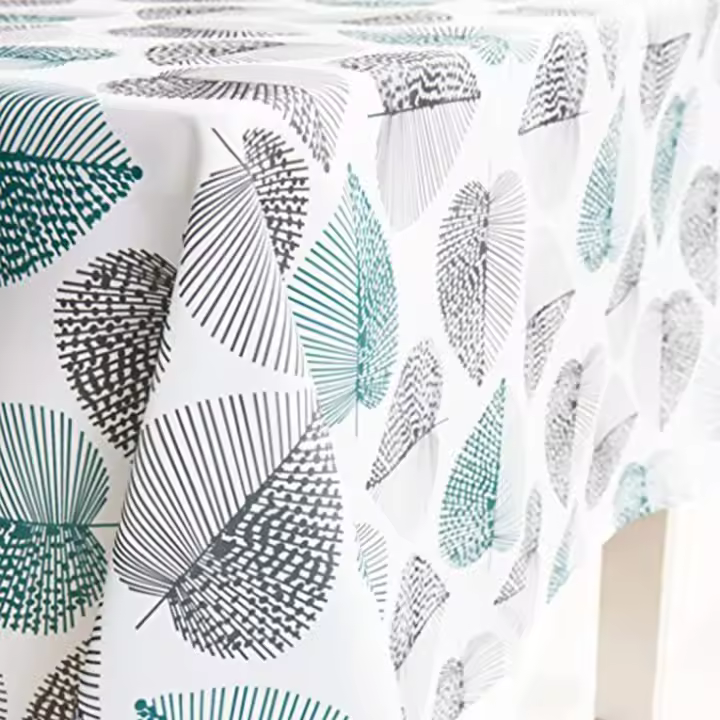 Mantel Cuadrada lavable de Tela Oxford impermeable, Mantel de Mesa de códodo cuidado, decoración de Mesa de Jardín, color menta, 140x180 cm - 1