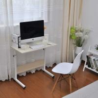 ARISE SHOP-Mesa Auxiliar Plegable Madera Metal,Mesa Portátil Ordenador Ajustable con Ruedas,Mesa de Cama con Ruedas,Mesa De Sofá para Sala De Estar, Dormitorio Y Oficina En Casa,65-89x50x40 cm - details 6