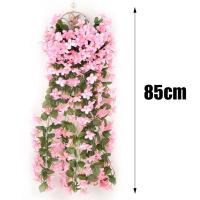 Flores Artificiales Moradas Para Decoración De Fiestas Y Boda Arreglo Floral De Plástico Para Exterior Decoración De Pared Y Jardín - details 8