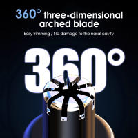 Mini Aparato De Peluquería Para Nariz Y Barba Recargable Con Dos Hojas Rotativas 360 Electrica Para Hombres Corte De Pelo Y Cejas - details 1