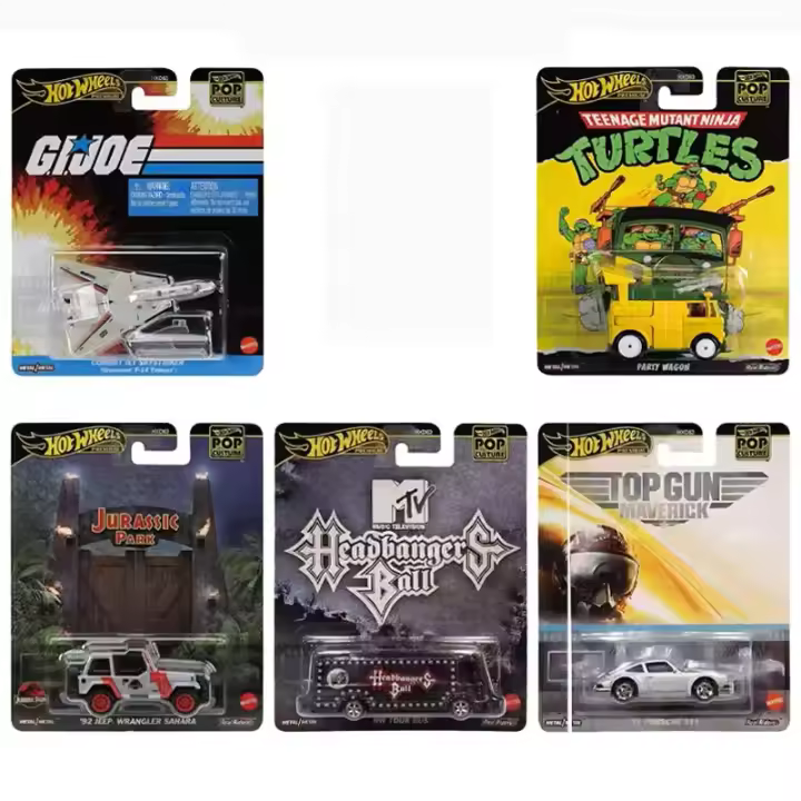 Hot Wheels Premium Pop Culture Entertainment Series pack de 5 coches HXD63-979K - 1