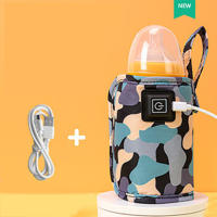 Bolsa Aislada Para Botella De Alimentos Infantis Calentador De Leche Y Agua USB Para Paseos En Carrito De Compras Uso Exterior - details 15