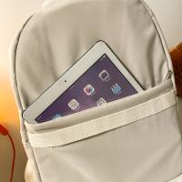 Mochila De Nylon Impermeable Para Mujer 2022 Color Sólido Bolsa Escolar Para Adolescentes Viaje Mochila De Hombro Con Capa De Computadora Suave - details 27
