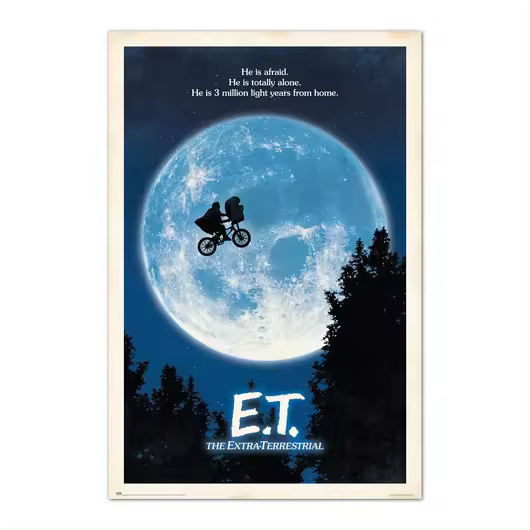 E.T. EL EXTRATERRESTRE POSTER PREMIUM 61X61,5cm CON CUELGA POSTER- - 1