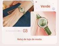Reloj De Mujer Shengke Con Correa De Cuero Delgada Y Dial Mini Elegante Movimiento Japonés De Cuarzo Regalo Para Niña - details 4