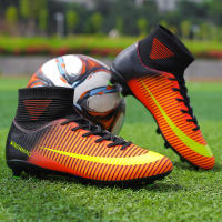 Zapatos De Fútbol Profesionales Para Hombres Antideslizantes En Campo De Grama Zapatillas De Fútbol Con Punta De Hierba TF Entrenamiento De Torsión De PTPP Material Superior PVC Suela De Goma - details 32