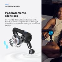 THERABODY THERAGUN PRO - Pistola de Masaje Profesional para Alivio del Dolor y Recuperación Muscular Superior, Motor Silencioso, Rutinas Integradas, 6 Cabezales Intercambiables, Mejora Movimiento y Sueño, Masajeador Corporal de Percusión - details 2