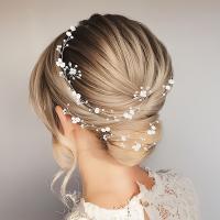 Adornos De Cabello De Boda Extra Largos Con Perlas Y Cristales Para Mujeres Y Niñas Accesorios De Cabello De Plata Para Occasiones Especiales - details 0
