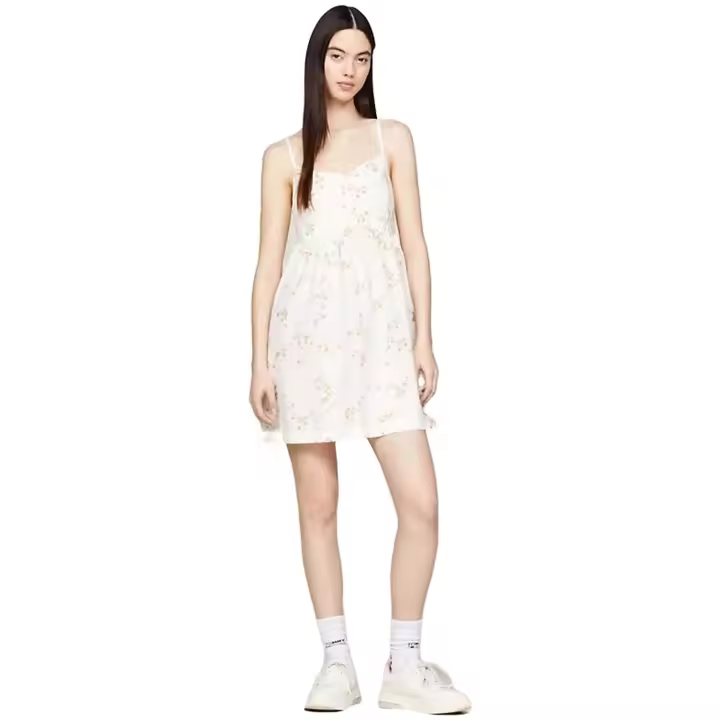 Vestido Tommy Jeans  para mujer en color blanco - 1