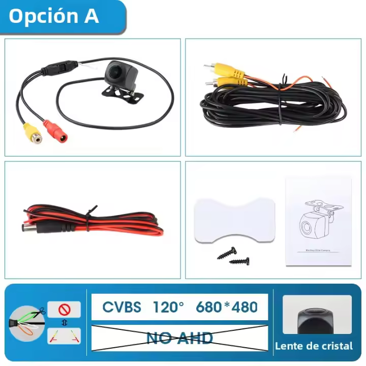 Cámara De Retrovisores Para Coche Vtopek 1920x1080P HD AHD Con Lente De 170 Grados Visión Nocturna Estelar Universal Para Vehículos - 1